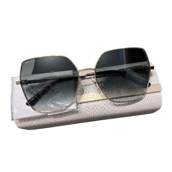 New Auth Jimmy Choo Aviator Rhinestone Sunglasses